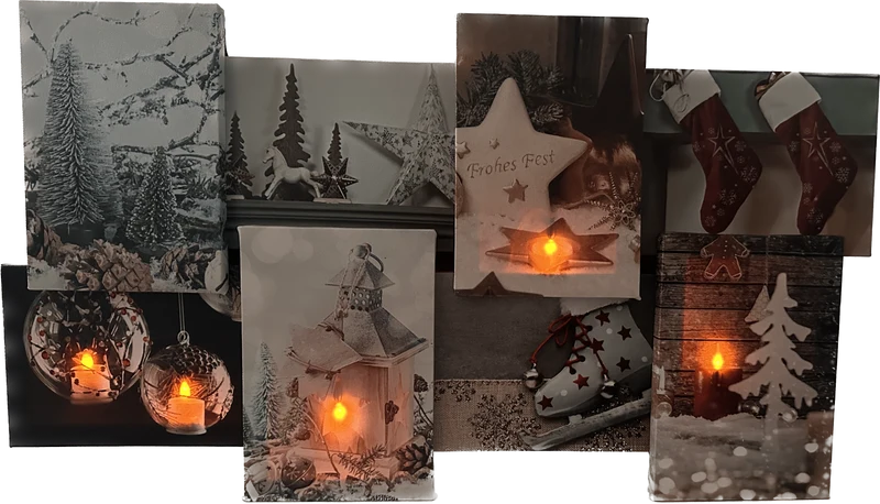 Schilderij: Kersttafereel