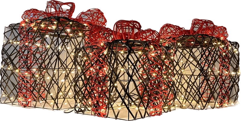 Verlichte Kerstpakjes