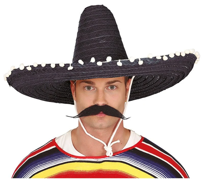 Sombrero Zwart/groen 60cm