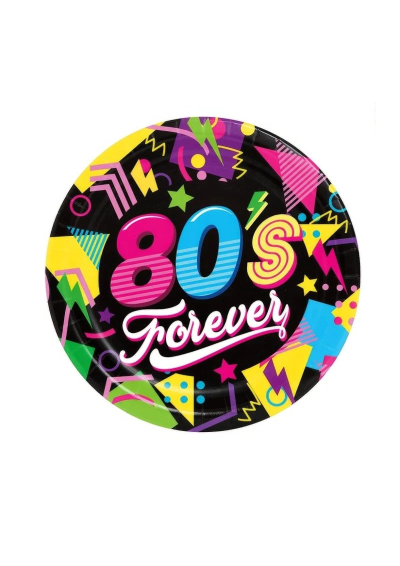 Neon 80S Borden 23cm 6st