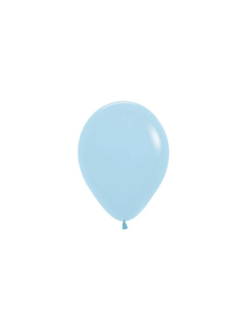 Ballonnen Pastel Matte Blue 12cm 50st