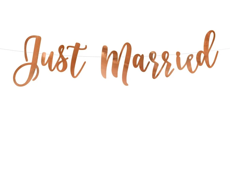 Bruiloft Slinger Just Married 77cm