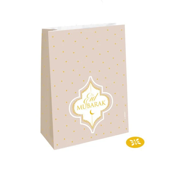 Uitdeeltasjes Eid Mubarak 21cm