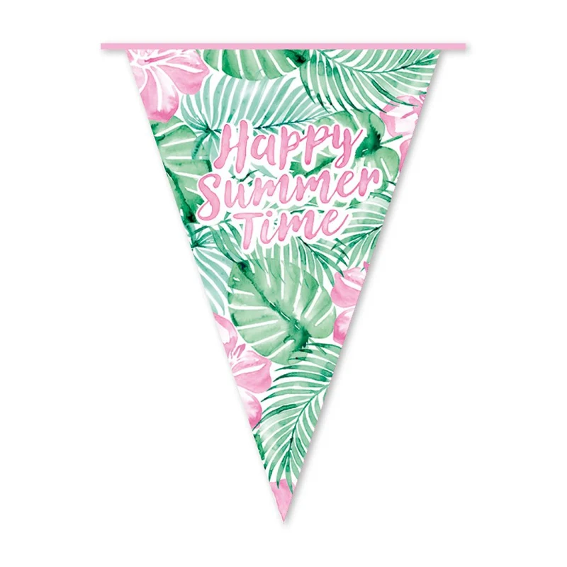 Hawaii Slinger Groen Roze Happy Summer Time 10m
