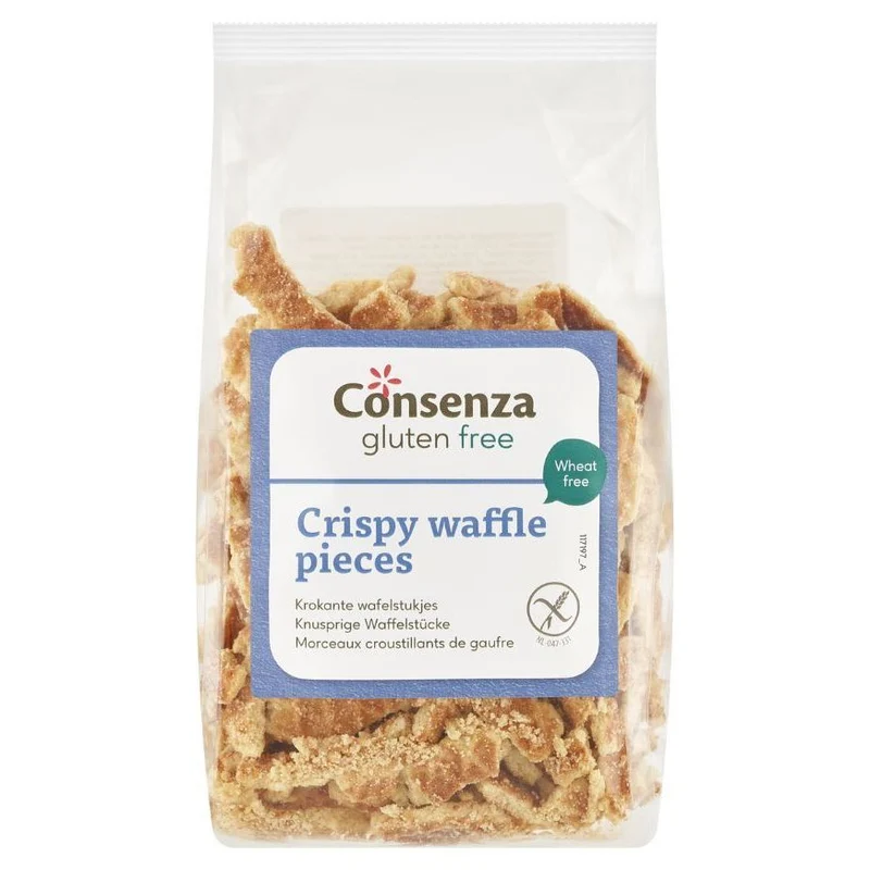 Consenza Krokante Wafelstukjes Biologisch 150 gram