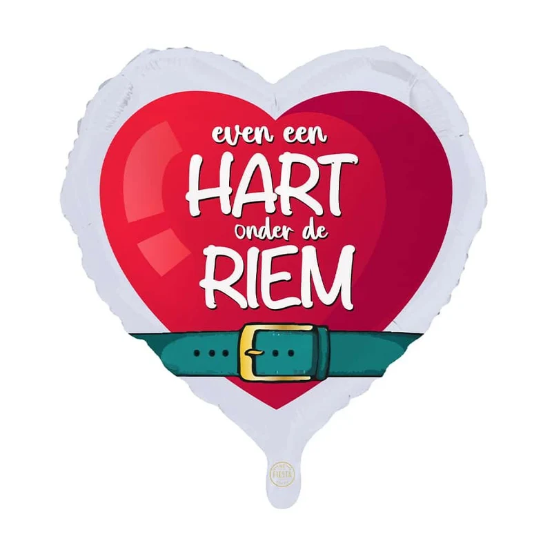 Een Hart Onder De Riem Helium Ballon Leeg 45cm