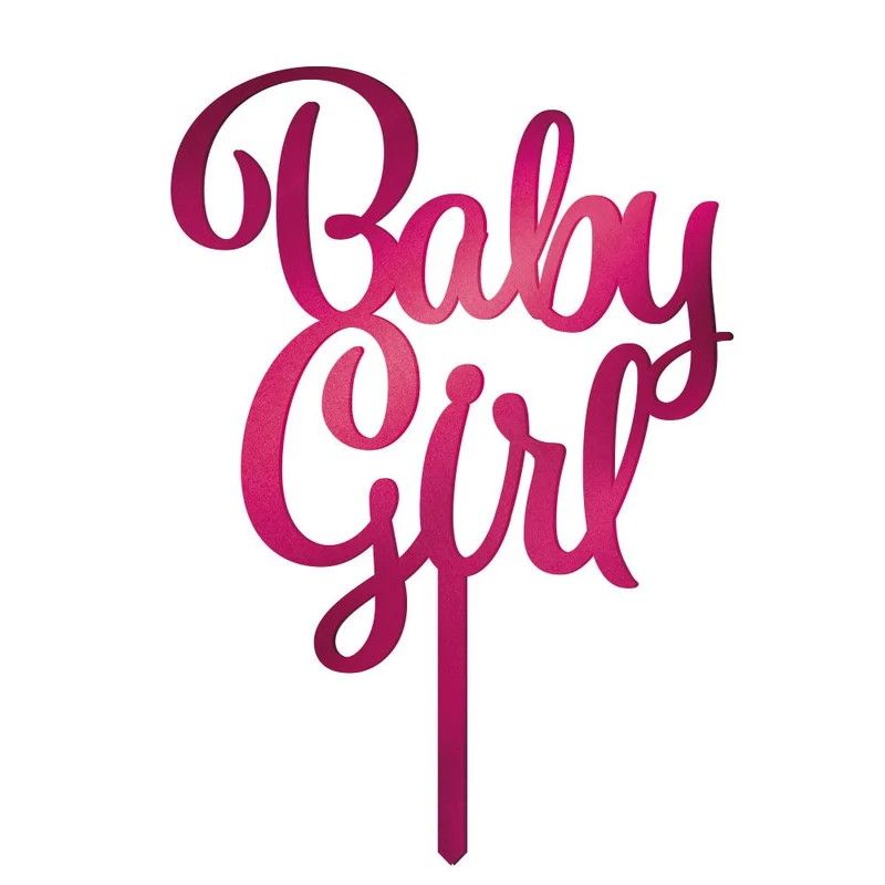 Roze Taarttopper Baby Girl