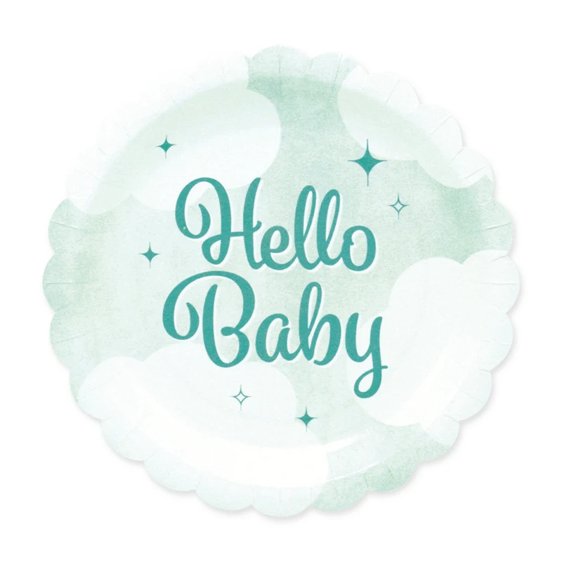 Turquoise Borden Hello Baby 19cm