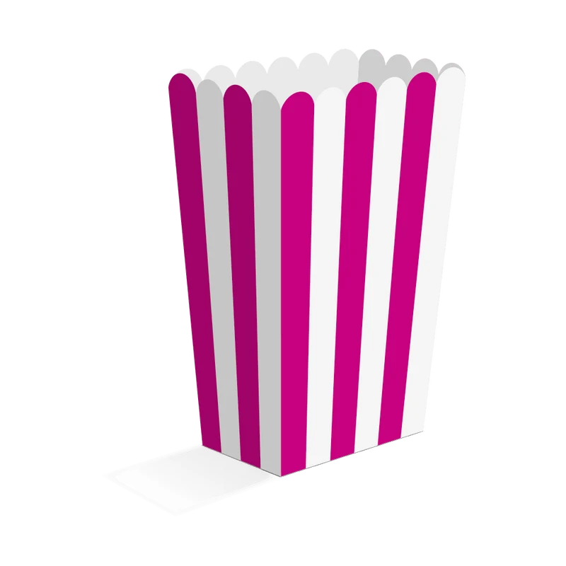 Fuchsia Popcorn Bakjes 13,5cm 8st