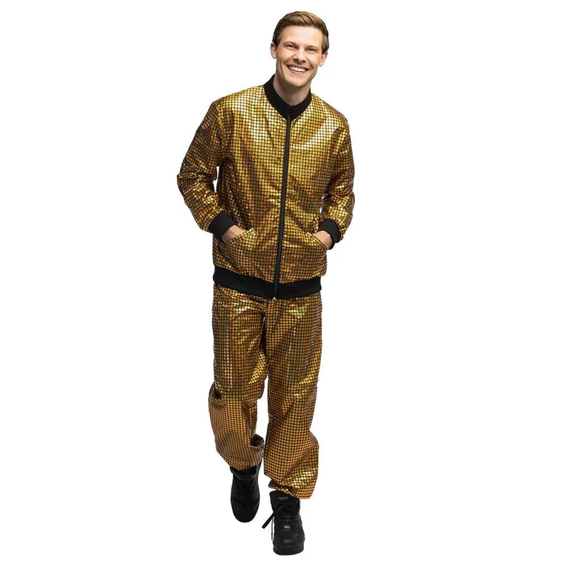 Trainingspak Disco diamond dude goud