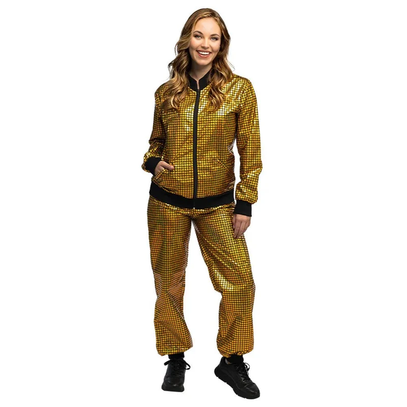 Trainingspak Disco diamond babe goud