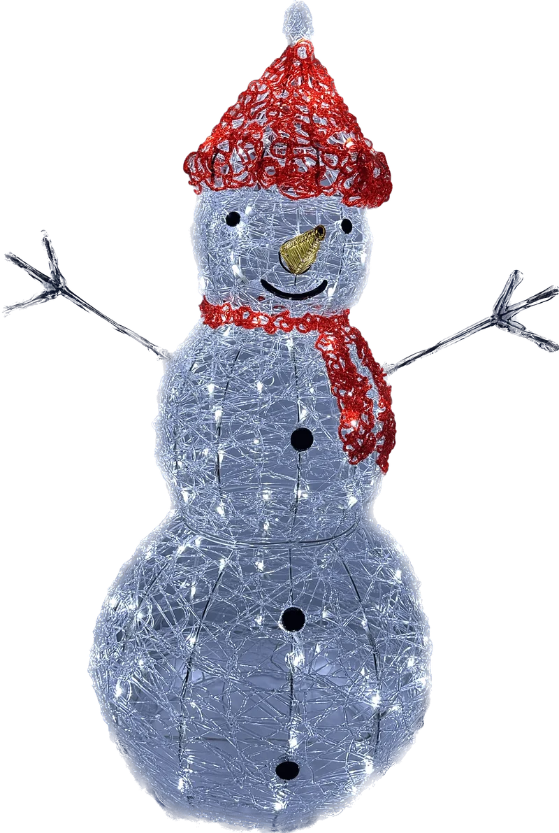 Outdoor verlichte Sneeuwman groot