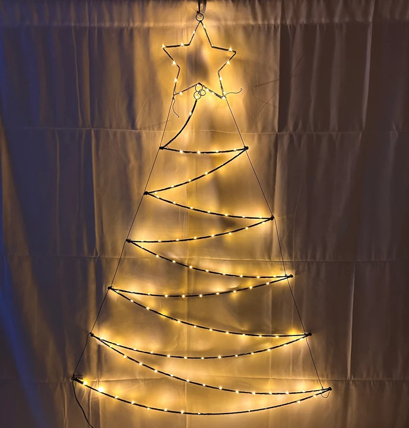 Outdoor Verlichte kerstboom klassiek warm klein