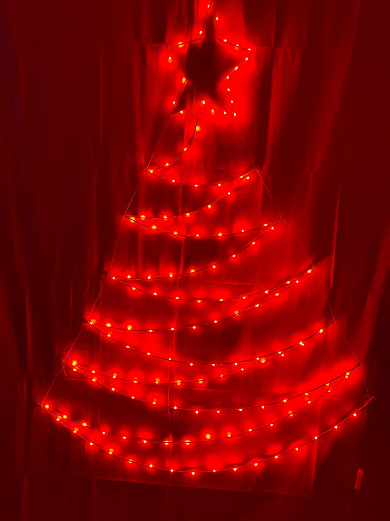 Outdoor Verlichte kerstboom multi colour groot
