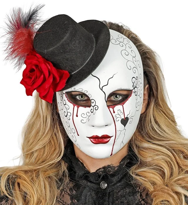 Dia De Los Muertos Masker Met Hoed