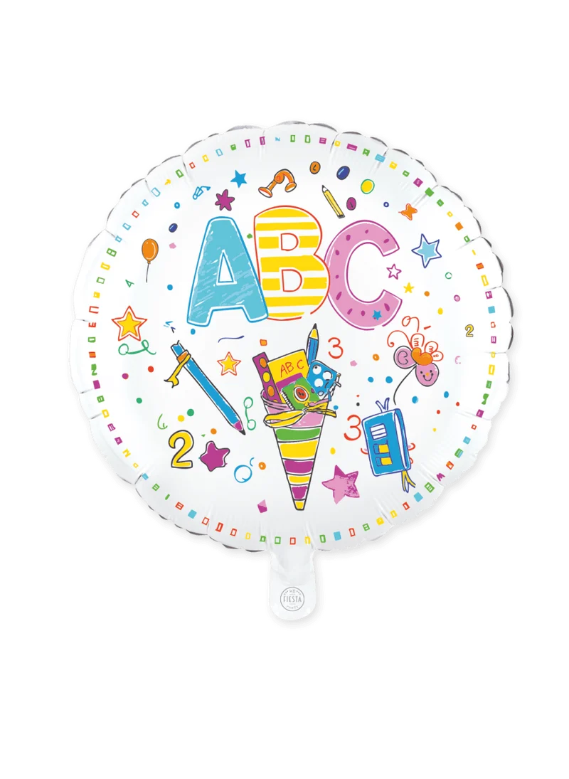 Back To School Helium Ballon Abc Leeg 45cm