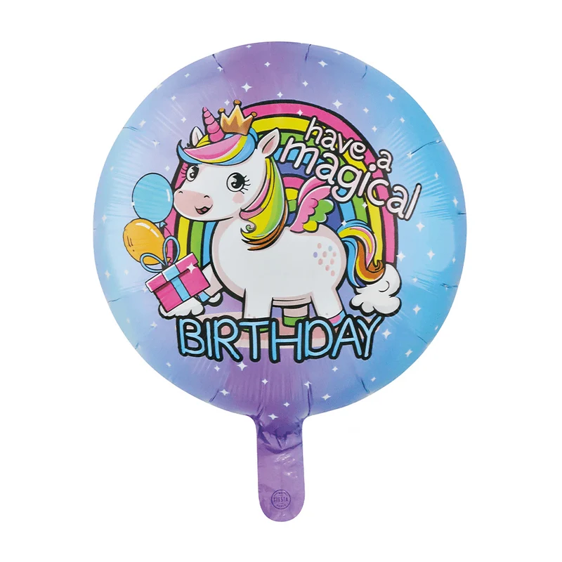 Unicorn Helium Ballon Magical Birthday Leeg 45cm