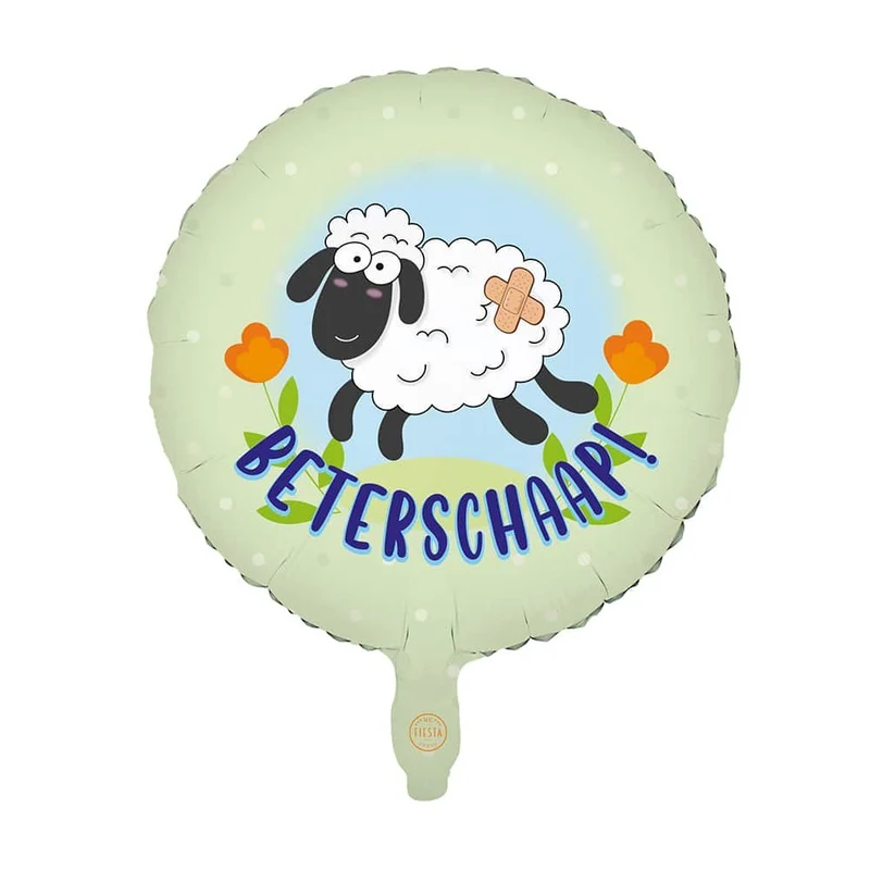 Beterschap Helium Ballon Schaap Leeg 45cm
