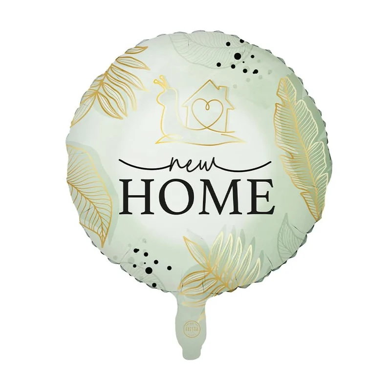 Beige Helium Ballon New Home Leeg 45cm