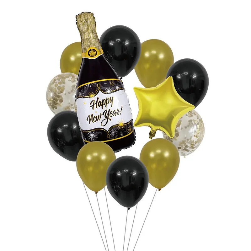 Happy New Year Ballonnen Set 13 delig
