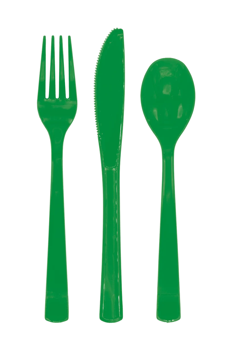 Groene Bestek Herbruikbaar 18 delig