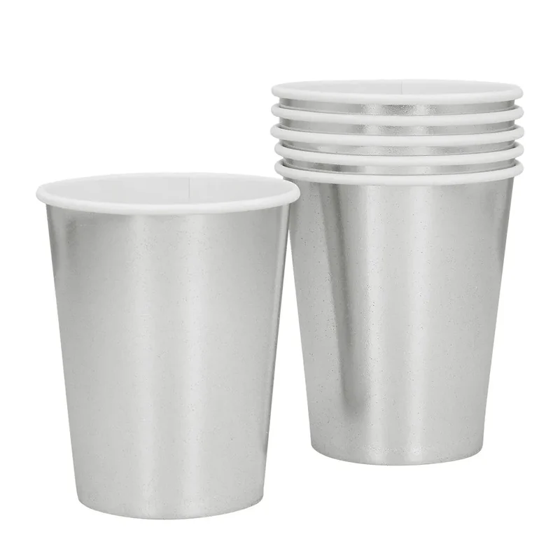 Zilveren Bekers Karton 6st