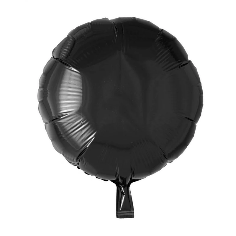 Helium Ballon Rond Zwart 46cm leeg