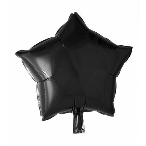 Helium Ballon Ster Zwart 46cm leeg