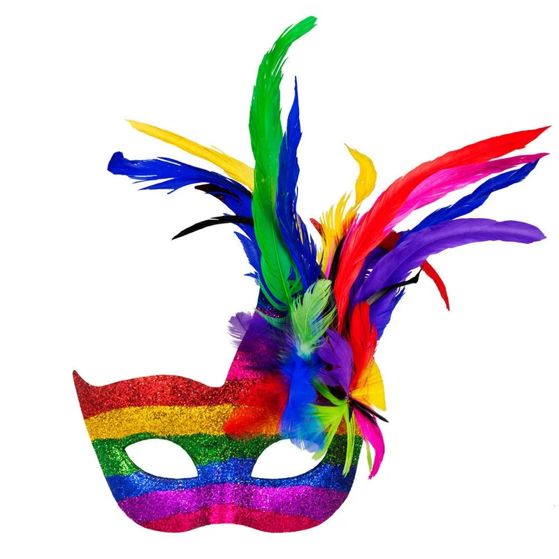 Oogmasker Regenboog Venetiaans