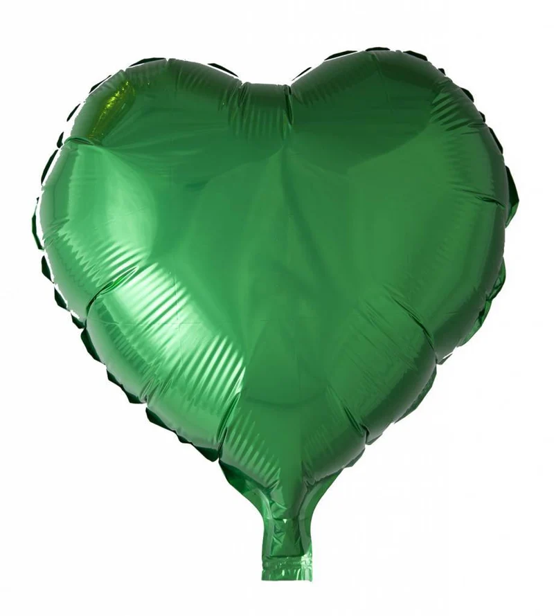 Helium Ballon Hart Groen 46cm leeg