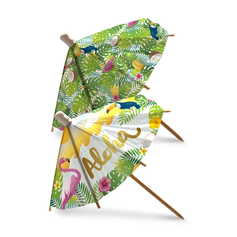 Hawaii Parasol Prikkers Aloha 18cm 6st