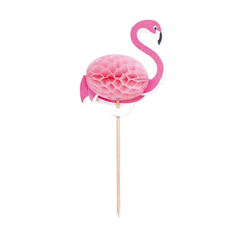 Flamingo Cocktailprikkers 6cm 10st