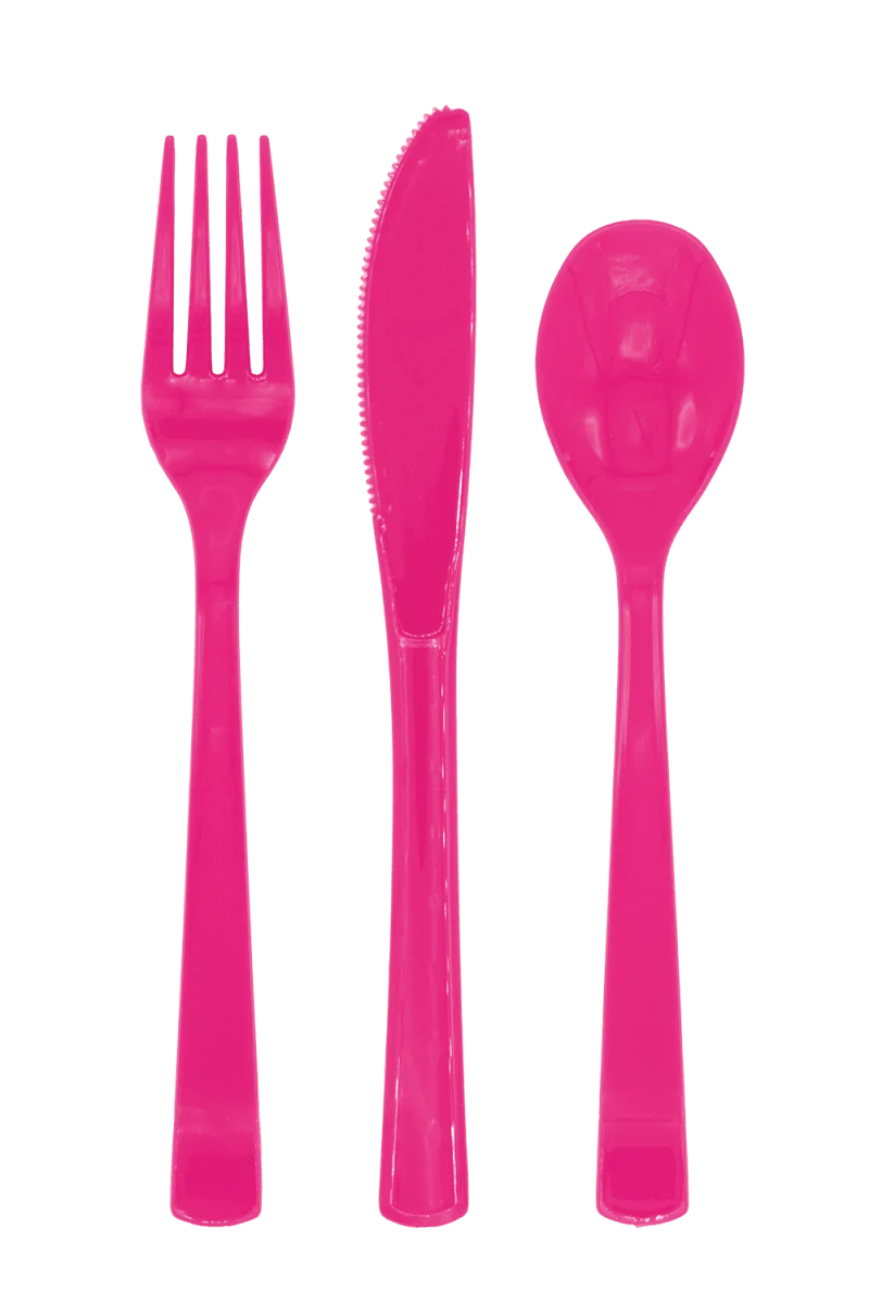 Fuchsia Bestek Herbruikbaar 18 delig