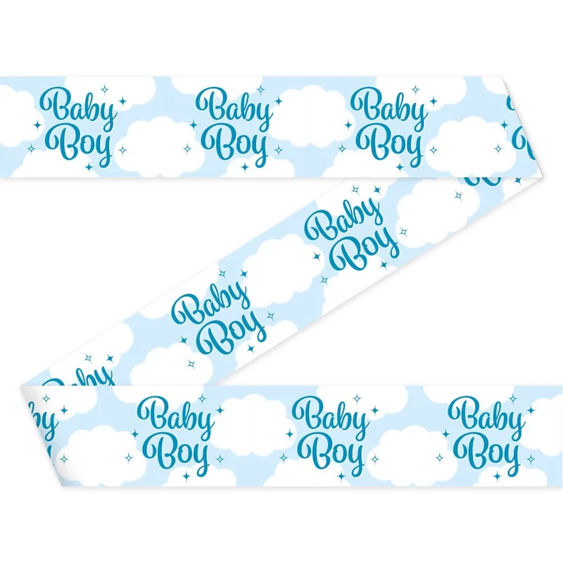 Blauwe Afzetlint Baby Boy 12m