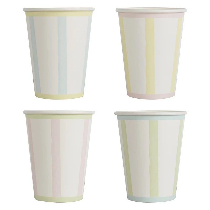 Gekleurde Bekers Pastel 11cm 8st