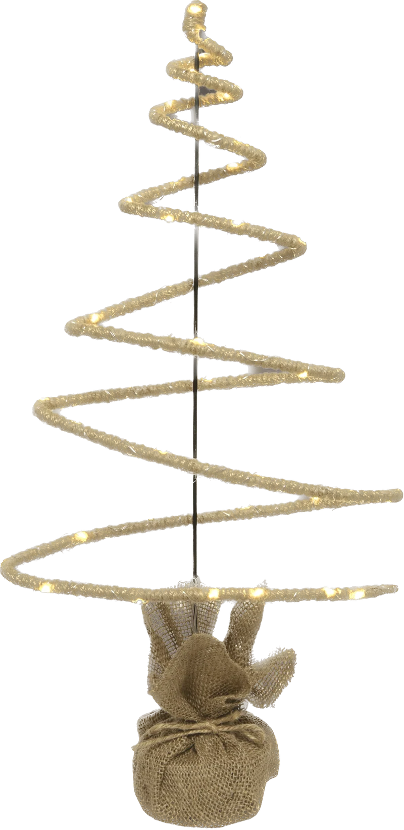 Verlichte Staander als Kerstboom