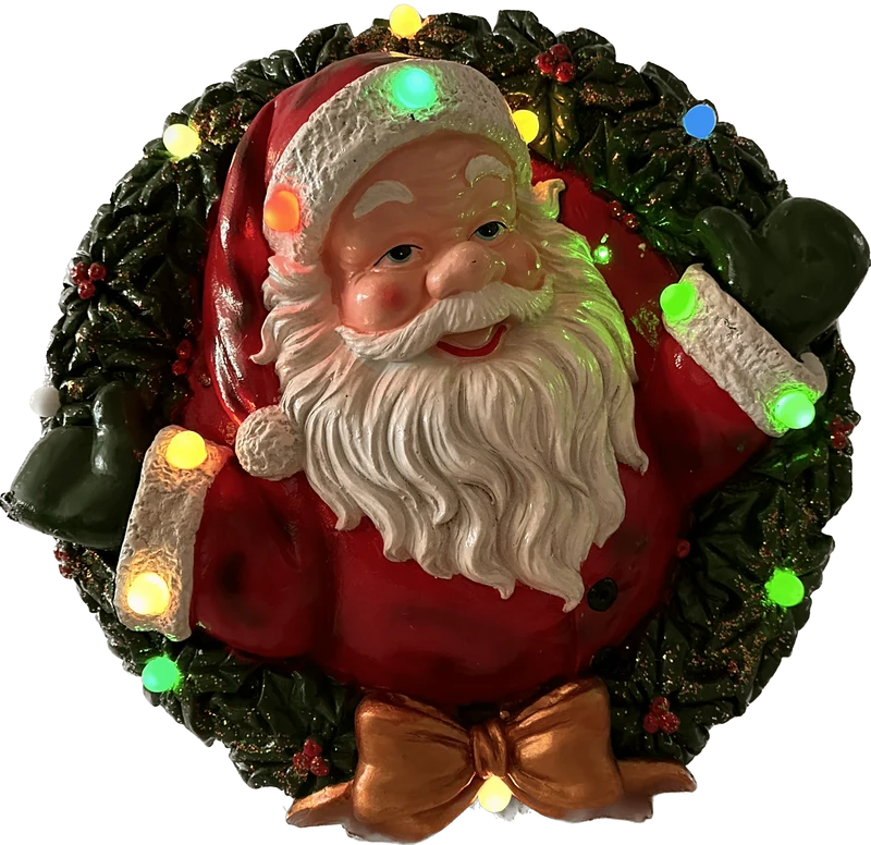 Verlichte Kerstkrans