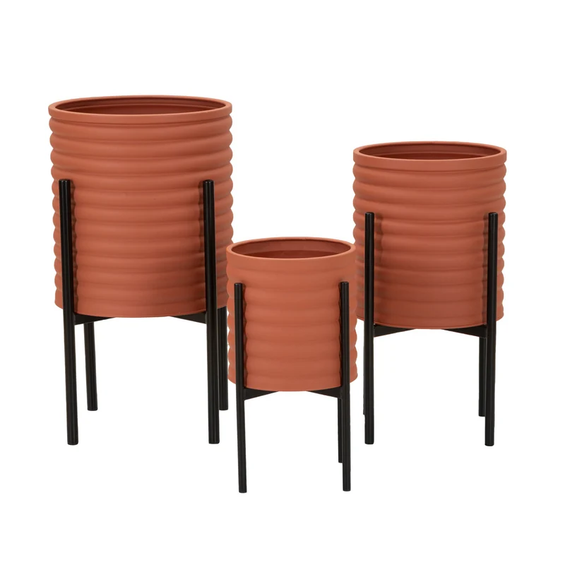 Mauro Ferretti plantenpot - set van 3 - Ø 36x56,5-30x48,5-24x37,5 cm