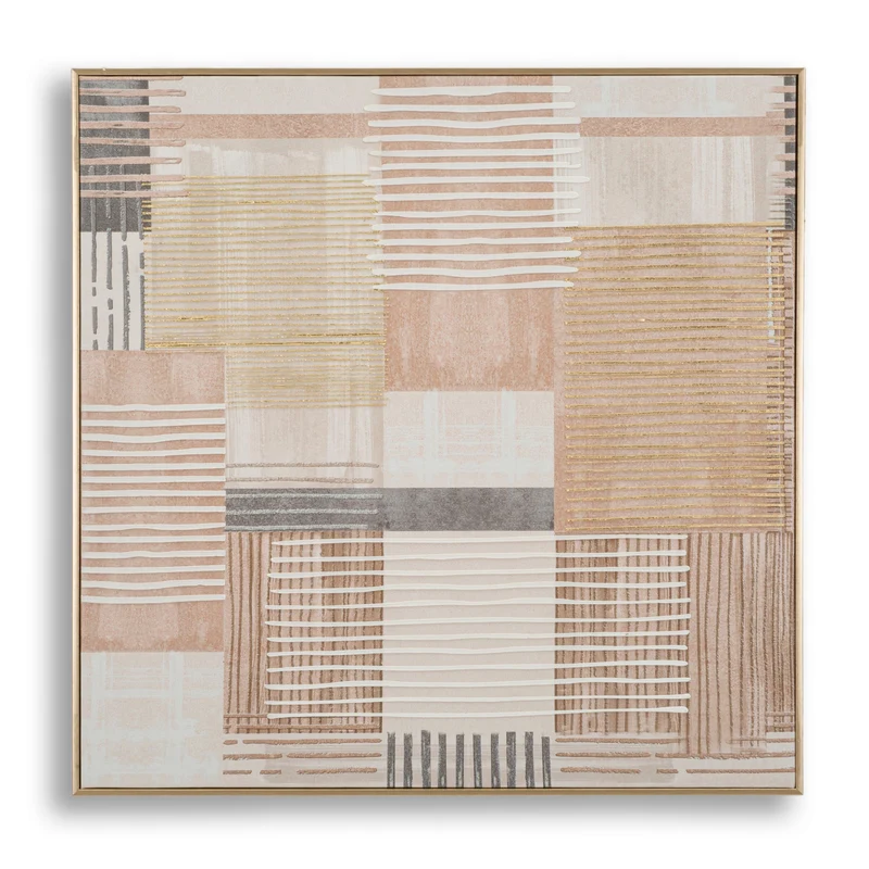 Mauro Ferretti canvasprint - 60x3x60 cm - goud