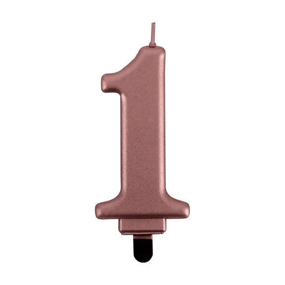 1 Jaar Kaars Rose Goud