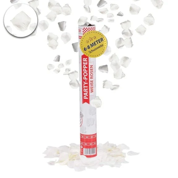 Rozen Confetti Kanon Wit 40cm
