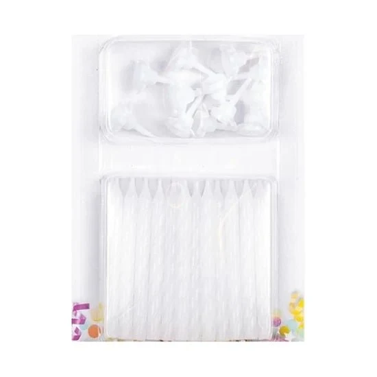 Witte Kaarsen 6cm 24st