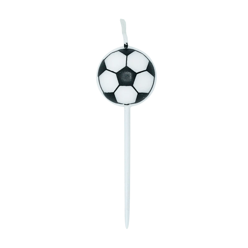 Voetbal Kaarsen 4cm 5st
