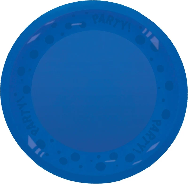 Party Bord Blauw 21cm