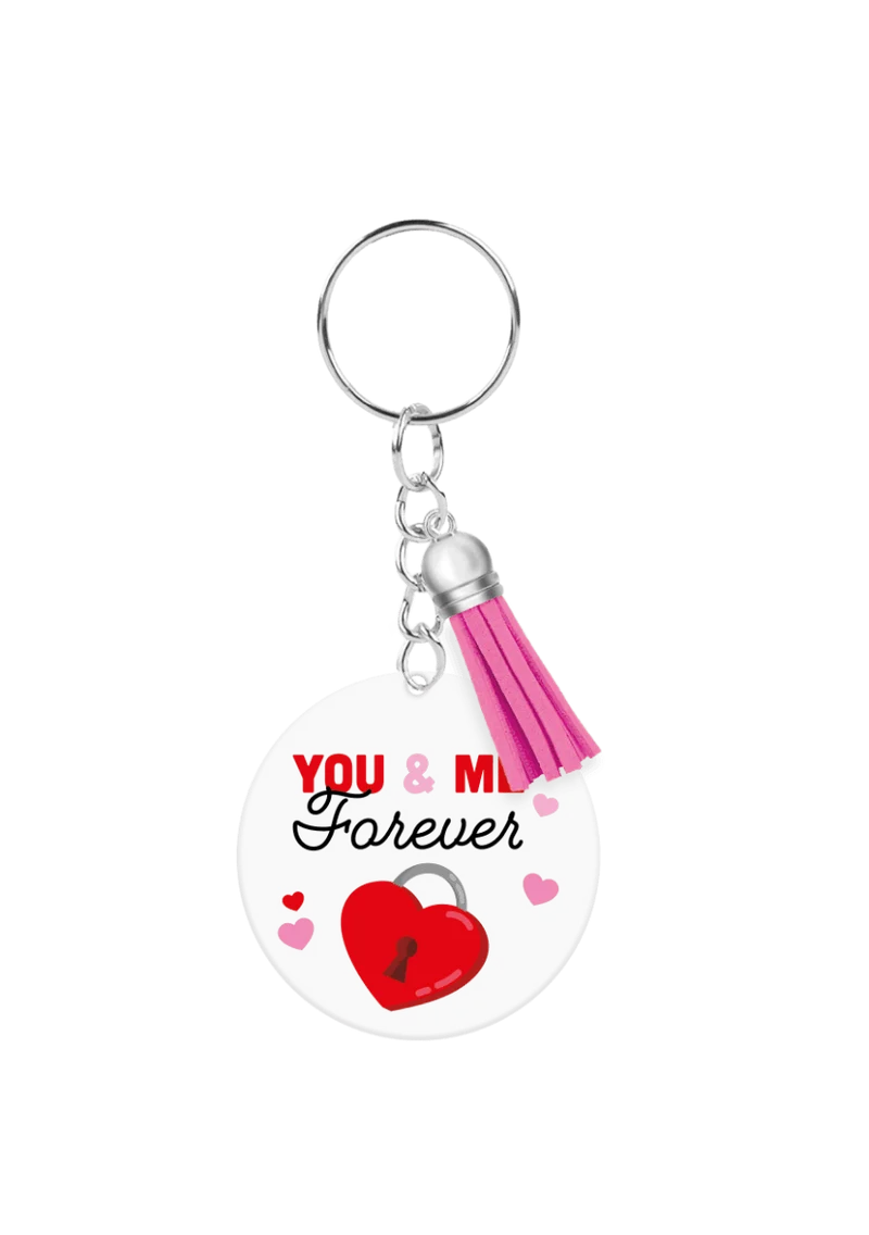 Acryl sleutelhanger You & me