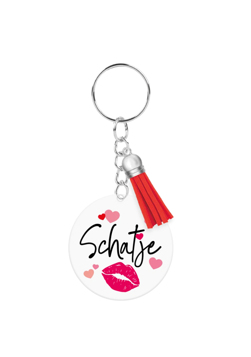 Acryl sleutelhanger Schatje