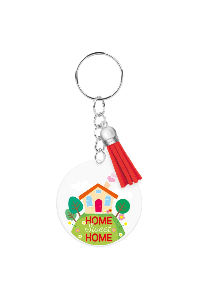 Acryl sleutelhanger Home sweet home