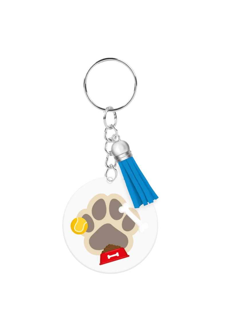 Acryl sleutelhanger Hond