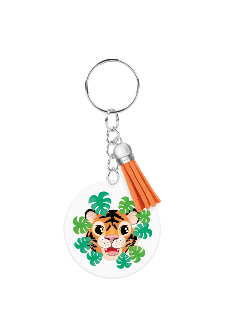 Acryl sleutelhanger Tijger