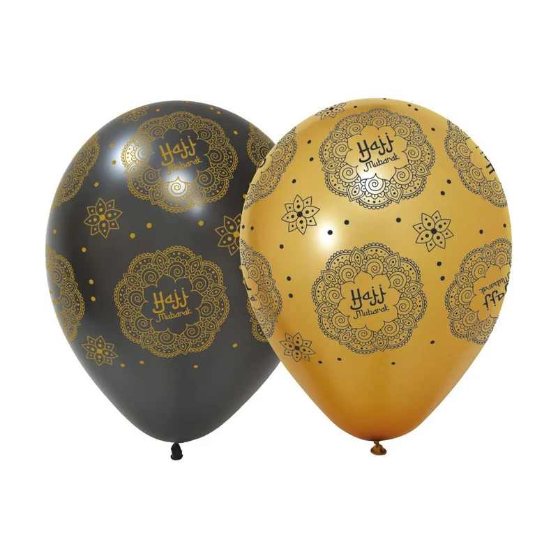 Ballonnen Hajj Mubarak 31cm 6st